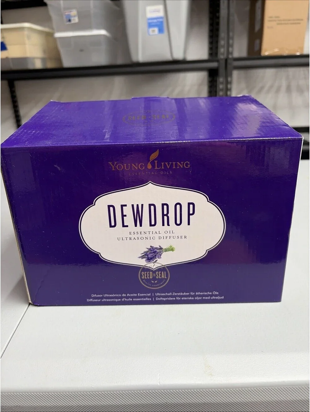 Young Living DEWDROP Essential Oil Ultrasonic Home Diffuser in Box Dew Drop